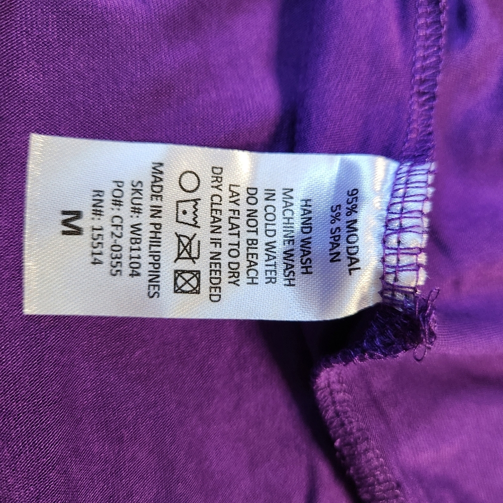 Purple wide leg pants Made by Johnny - Picture 2 of 6